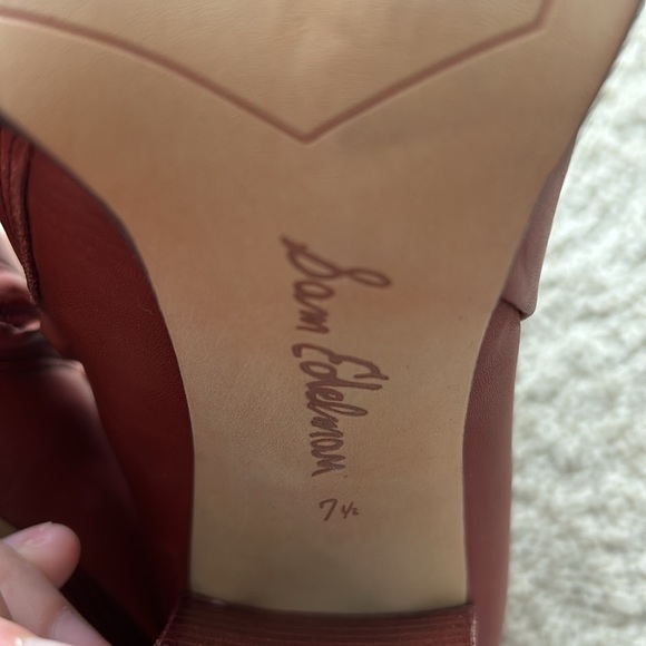sam edelman "reyes" bootie size 7.5 rust color - Picture 4 of 11